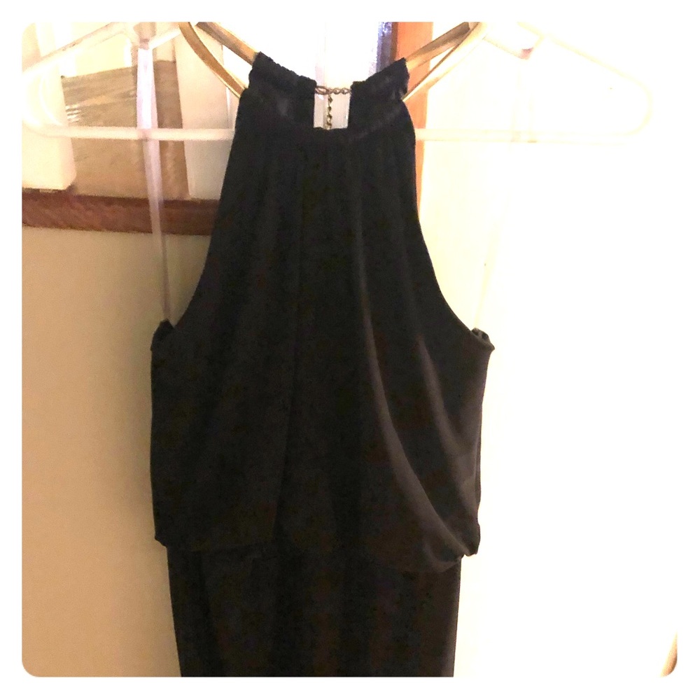 MSK black cocktail dress/ shirt maxi dress
